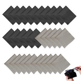 Pack of 30 Glasses Cleaning Cloths Microfibre Microfibre Cloth Glasses Reusable Glasses Cleaning Cloths 15 x 18 cm Glasses Cleaning Cloth Microfibre for Camera Glasses Mobile Phones Tablets Screens