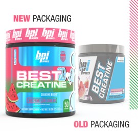 BPI Sports | BEST Creatine | 6 Formas Avanzadas de Creatina | Betaína | 300 gr | 50 Servicos (Watermelon Cooler)