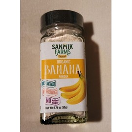 Sanmik Farms Organic 2 Sanmik Farms Organic Banana Powder 1.76 Oz 100% Plant Base Exp 08/23 Kosher