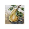 Stupell Industries Pear Still Life Painting Canvas Wall Art by