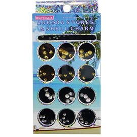 Beauty Nailer Aurora Stone & Shell Charm assc – 1