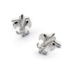 Fleur De Lis Cufflink and Tie Clip Set for Men