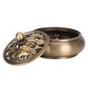 Brass Incense Burner Alloy Metal Stick with Lid Buddhist Supplies