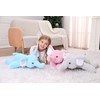 5 lbs 27" Weighted Elephant Stuffed Animals Gray, Giant Elephant