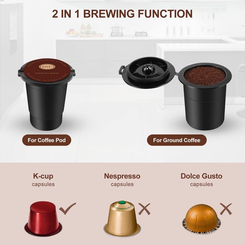 SIFENE single serve coffee machine 3-in-1 coffee maker for quick
