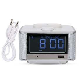 Bluetooth Speaker Player Radio Wireless Charging Digital Alarm Clock