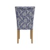 HomePop Classic Parsons Upholstered Dining Chairs, Pack of 2, Blue