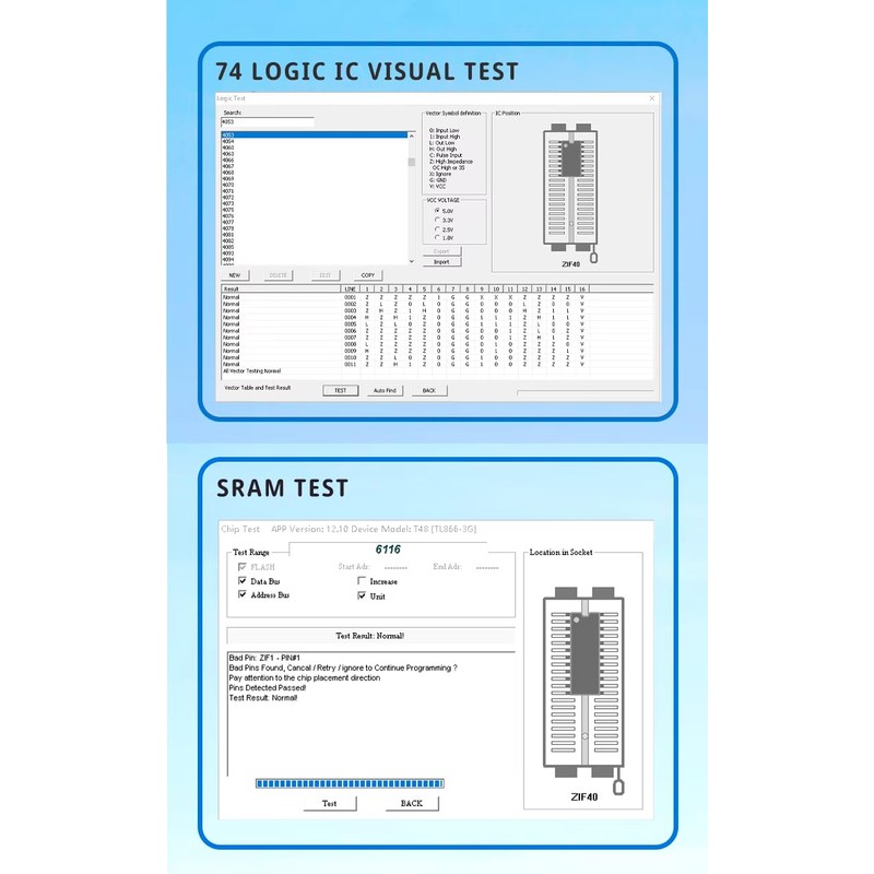 zmart XGecu T48 [TL866-3G] V12.25 Programmer Support 31000+ IC for