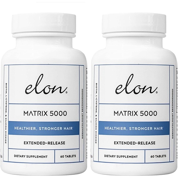 Elon Matrix 5,000 - Vitamin for Hair 60 Tablets 2 Pack