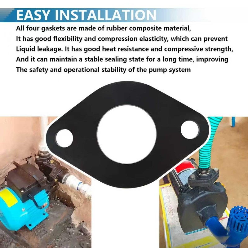 Circulator Pump Flange Rubber Gasket, for Valve Pipeline and Flange