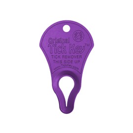 The Original Tick Key -Tick Removal Device - Portable, Safe and Highly Effective Tick Removal Tool (Purple)