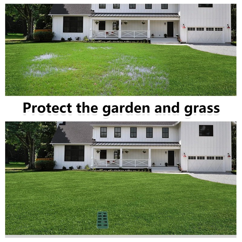 Lawn Yard Angled Drainage Grate, Green Yard Drain Grate Emitter