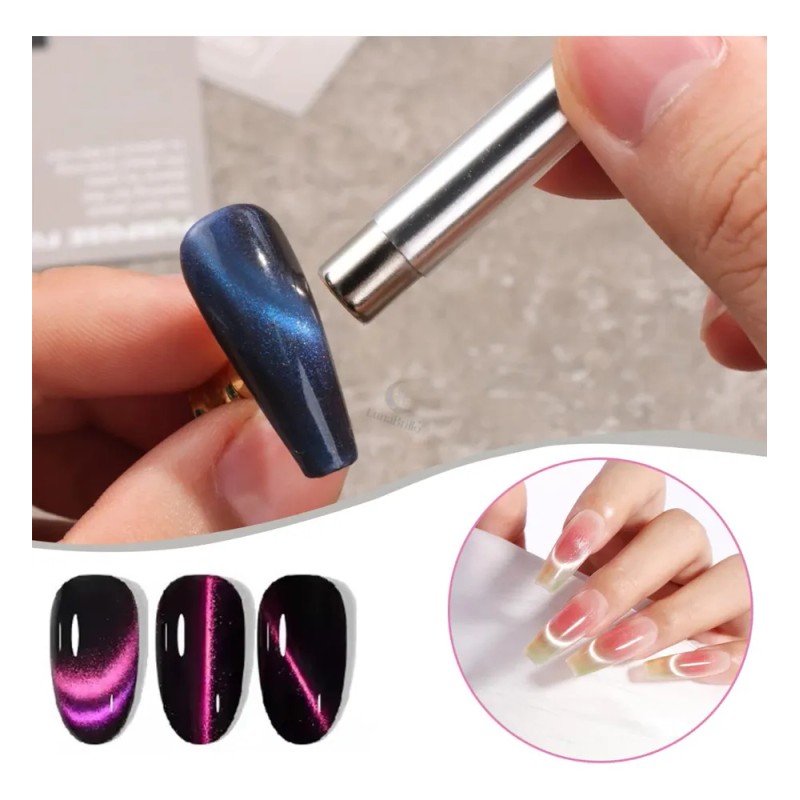 Iman Para Ojo De Gato 3 En 1,decoracion Para Uñas,iman