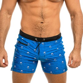 Taddlee Swim Shorts Men Swimsuits Swimwear Swimming Briefs Bikini Board Trunks (S fit Waist 31-33 inch) Blue