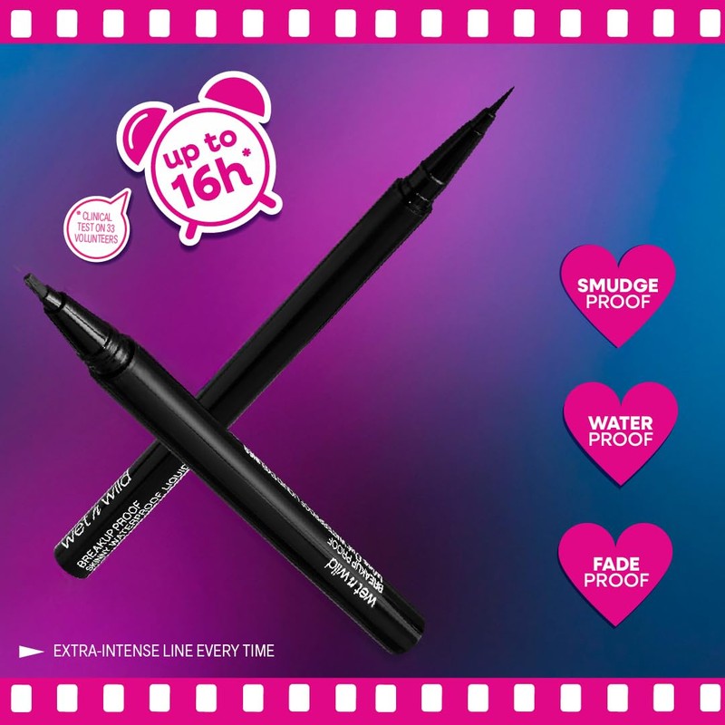 wet n wild Mega Last Breakup Proof Liquid Eyeliner -
