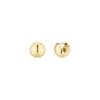 [Exclusive] Gold&Deer 14K Goldfield Big Round Ball One-Touch Earrings White