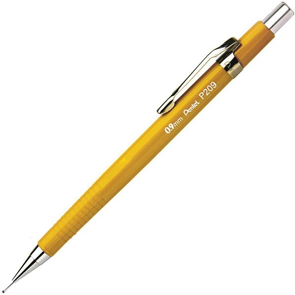 Pentel P209 Series Mechanical Pencil, 0.9mm Lead, 1 Box of 12 Pencils