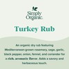 Simply Organic Turkey Rub, Certified Organic | 2.43 oz