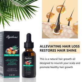Tgideas Rosemary Batana Oil - Organic Hair Growth -for Scalp & Hair Strengthening - All Hair Types Treatment Oil - Eyebrow & Eyelash Nourishing