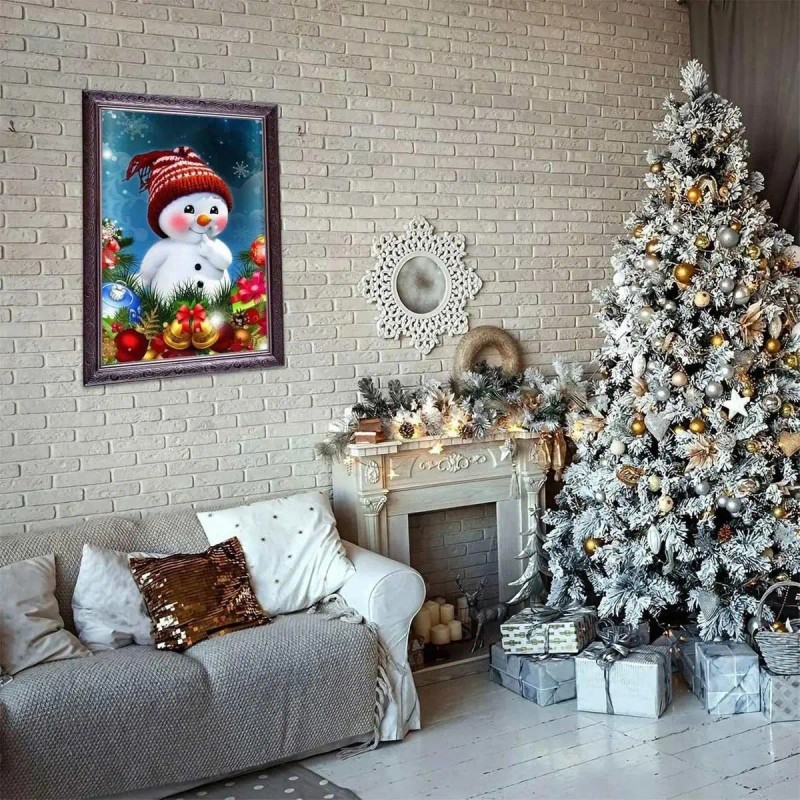 5d Diy- Pintura De Diamante Artesanía Decoracion De Navidad