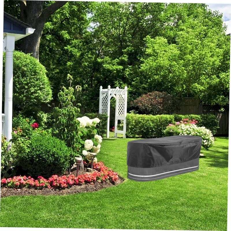Sosoport Oval Shape Tank Pool Cover Oxford Cloth Rainproof Outdoor