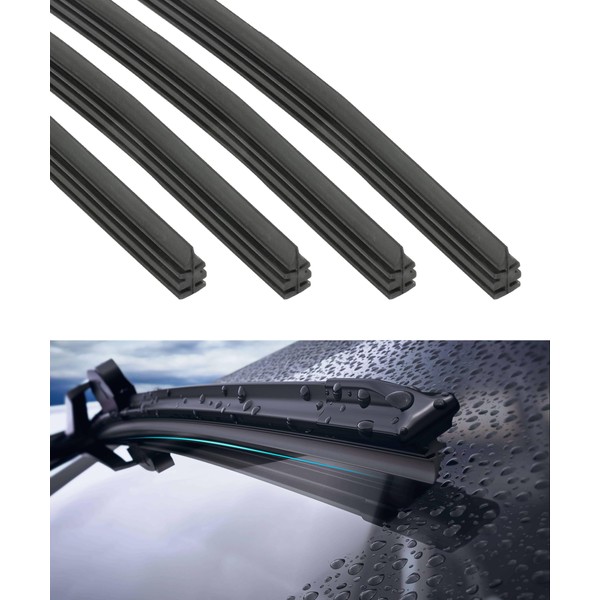 iolory Car Windshield Wiper Blades Refills,Car Accessories, Weather-Resistant Rubber Side