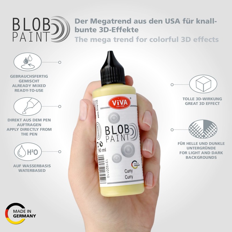 Viva Decor Blob Paint Starter Set 6 x 90ml -
