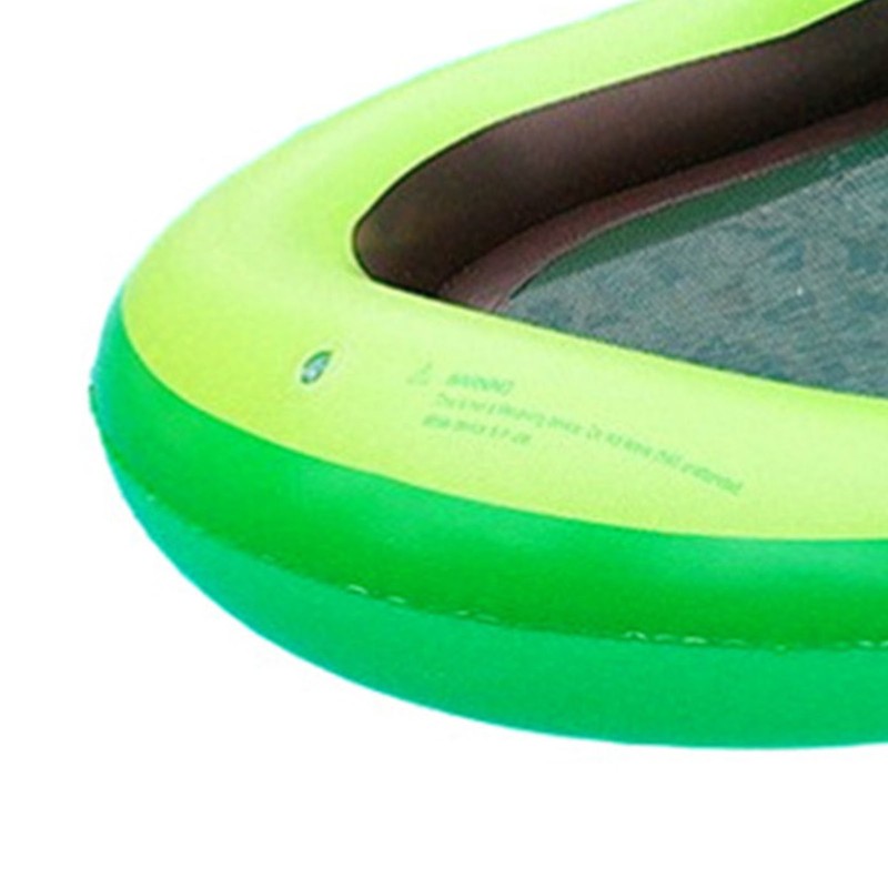 Inflatable Pool Lounger PVC Avocado Modeling with Sunshade Net Pool