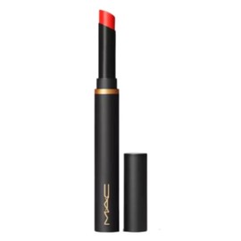 MAC Powder Kiss Velvet Blur Slim Stick Lipstick - 875 Devoted To Danger (Bright Orange Red)