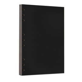 Zelten Loose Leaf Perforated Paper Refills Paper for 6-Hole Binder Personal Organiser Diary Notebook Refillable Planner (Black Cardstock, B5/9 Hole)