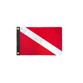 Diver 12x18" Grommeted Boat Flag for Boats, Yachts, ATVs, UTVs, Home Decor, Outdoor Decor