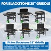 Reversible Griddle Warming Rack/Shelf for Blackstone 28" Griddle, 2-Pack SS
