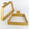 ALXEH 6 Inch Trapezoid Table Legs Gold, DIY Furniture Metal