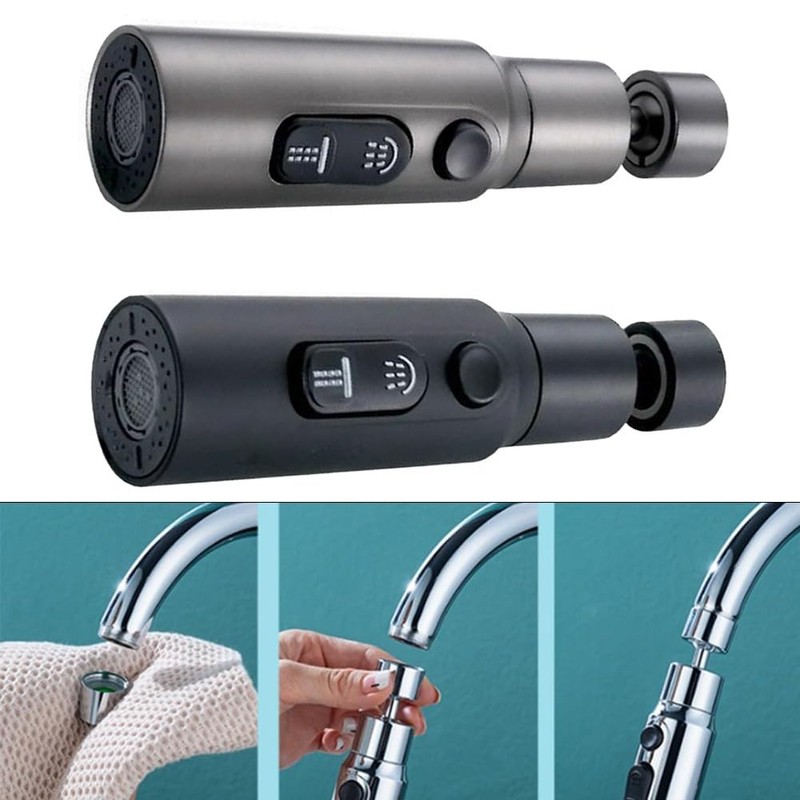 Swivel Faucet Aerator, 360 Degree Rotating Kitchen Sink Faucet Head