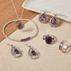 Silpada 'Thistle' Natural Amethyst Drop Earrings in Sterling Silver