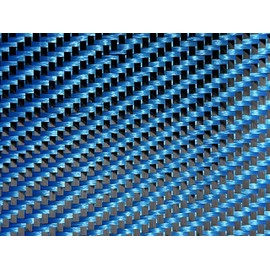 Blue Carbon Fiber Color Hybrid Cloth (3k, 5.7oz)