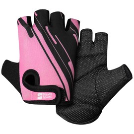 Stealth Sports Kids Boys Weight Lifting Gloves Non-Slip Fitness Gloves with Full Palm Protection, Half-Finger Lightweight Workout Gloves for Gym Cycling Riding Climbing Hiking Camping (Pink, X-Small)