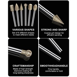 UCEC 20PCS Tungsten Carbide Rotary Burrs Set for Dremel Drill Bits – 120 Grit Die Grinder Bits, for Dremel Rotary Tool Accessory, Rotary Tool Bits for Fine Wood Carving, Metal Detailing, Polishing