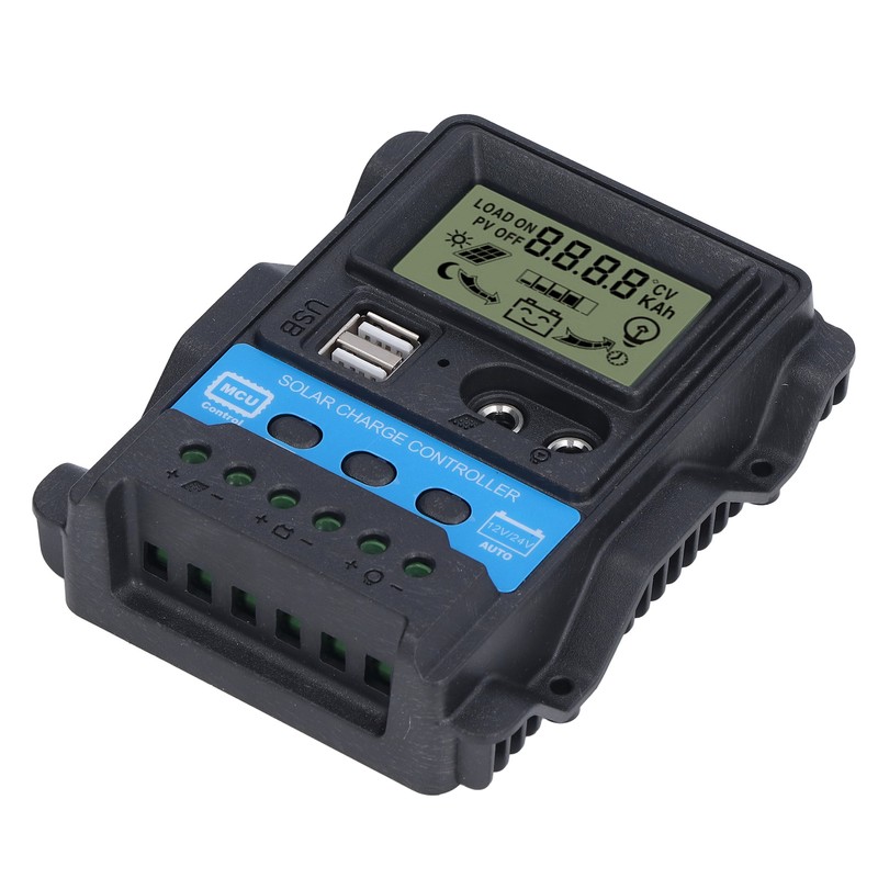 Solar Charge Controller LCD Display Dual USB 5V Output PWM