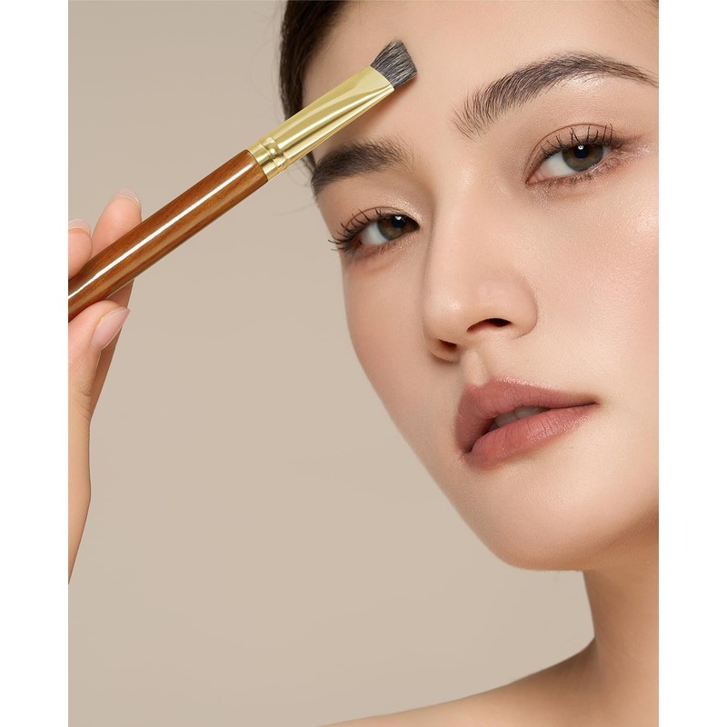 ROWNYEON CM167 Eyebrow Brush, Diagonal Type, Wide Eyebrow Brush, Natural