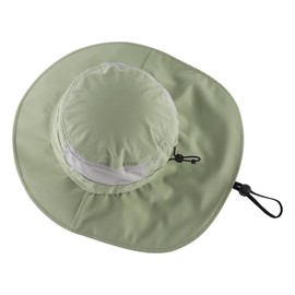 Connectyle Men's Sun Hat with Neck Flap Cover UV Protection Fishing Hat Outdoor Hiking Safari Hat UPF 50+ Summer Bucket Hat, Mint Green, One Size