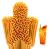 50 Pcs Plastic Straws Disposable Drinking Straw Bulk for Summer