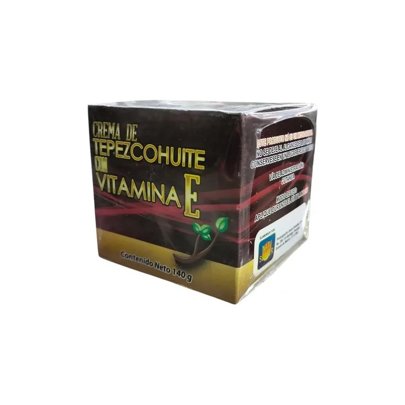 Crema De Tepezcohuite Con Vitamina E Natural De 140 G