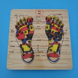 마사지 발바닥 지압판 발마사지 맨발걷기 지압 안마기 도구 Foot Massager Reflexology Mat for Barefoot Walking and Acupressure Massage Tool [Foot massage foot-shaped acupuncture massager foot sole]