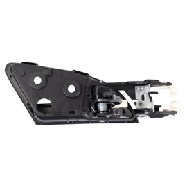 TRQ Driver Side Interior Door Handle Black Housing With Silver Lever Compatible with 2008-2012 Honda Accord 2010-2011 Accord Crosstour