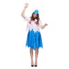 EraSpooky Scary Zombie Flight Attendant Costume Dead Stewardess uniform AirLline