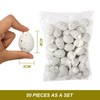 Yisscen 50 Decorative Easter Eggs Plastic White Easter Decoration Plastic