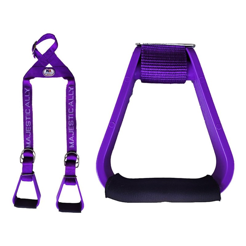 Majestic Ally Nylon Overlay Adjustable Heavy Duty Padded Youth Stirrup