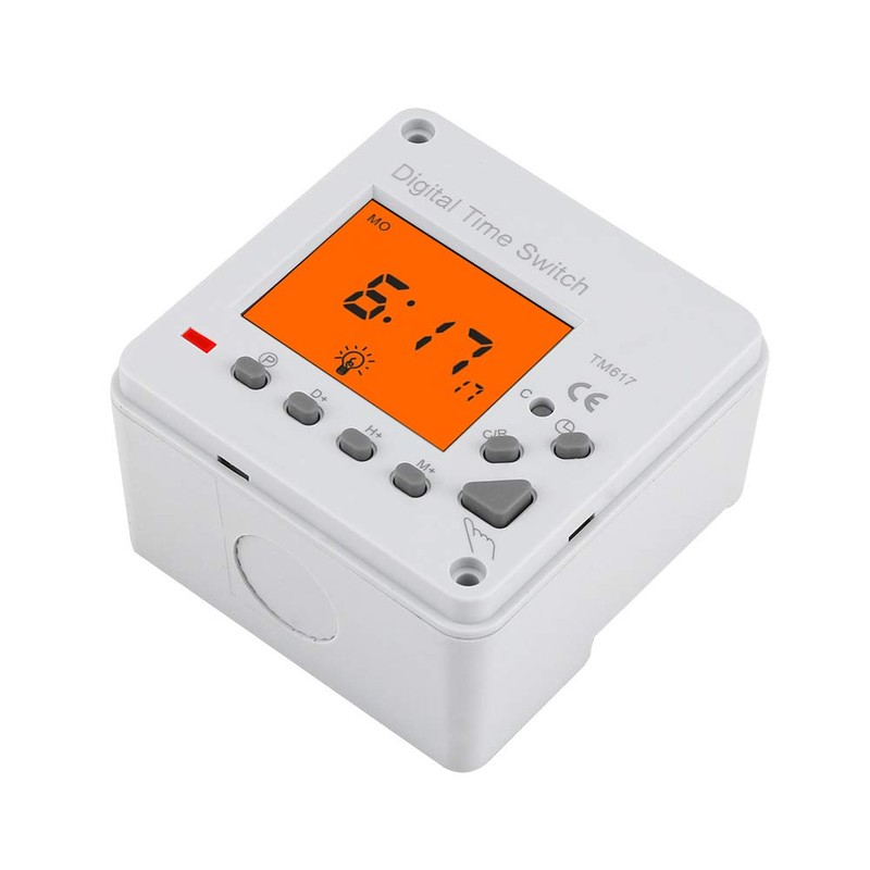 220 V Timer, 7 Days 168 Hours Programmable Digital Timer,