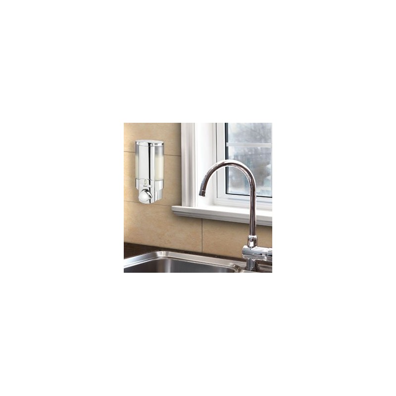 BETEC Aviva I Chrome Soap Dispenser with One Chamber Wall